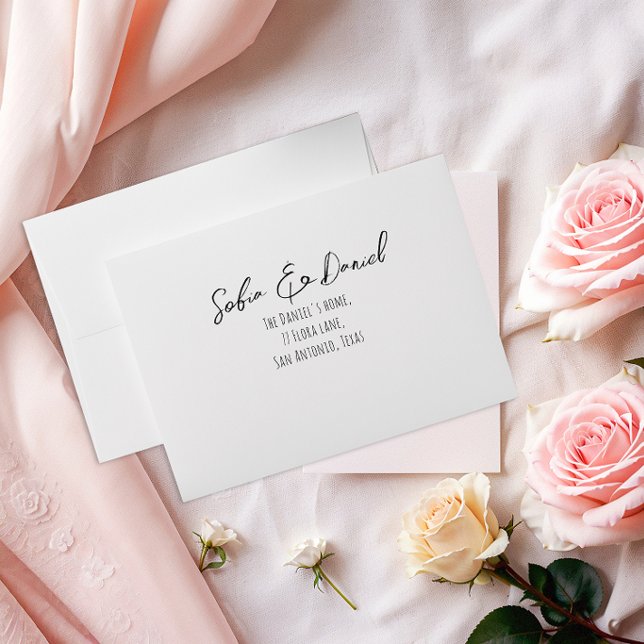 Minimalist Botanical  watercolor flower Envelope (Creator Uploaded)