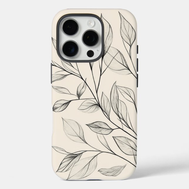 Minimalist | Branch Sketch | Natural Elegance Case-Mate iPhone Case (Back)
