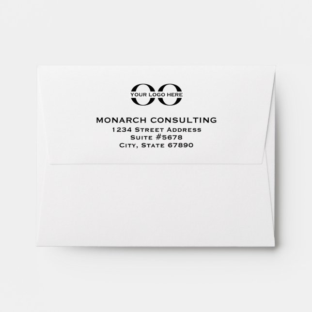 Minimalist Branded Envelope with Company Logo (Back (Top Flap))
