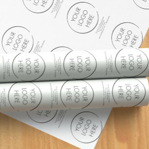 Minimalist Branded Your Logo Business Packaging Wrapping Paper