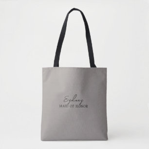 Minimalist Bridal Party Tote Bag