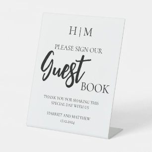 Minimalist Bridal Shower guest book Sign