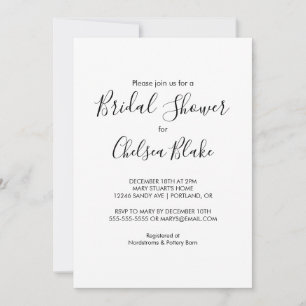 Minimalist Bridal Shower Invitation