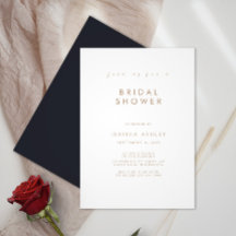 Minimalist Bridal Shower Invitation