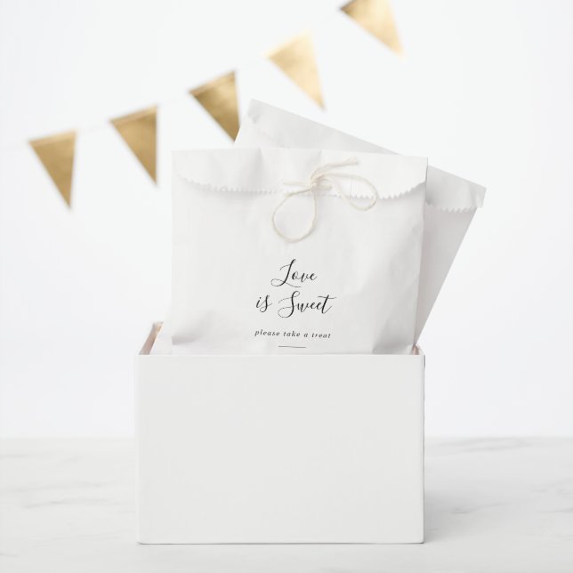 Minimalist Bridal Shower Love Is Sweet Favour Bag (Party)