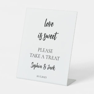 Minimalist Bridal Shower Love Is Sweet Sign