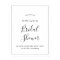 Minimalist Bridal Shower Welcome