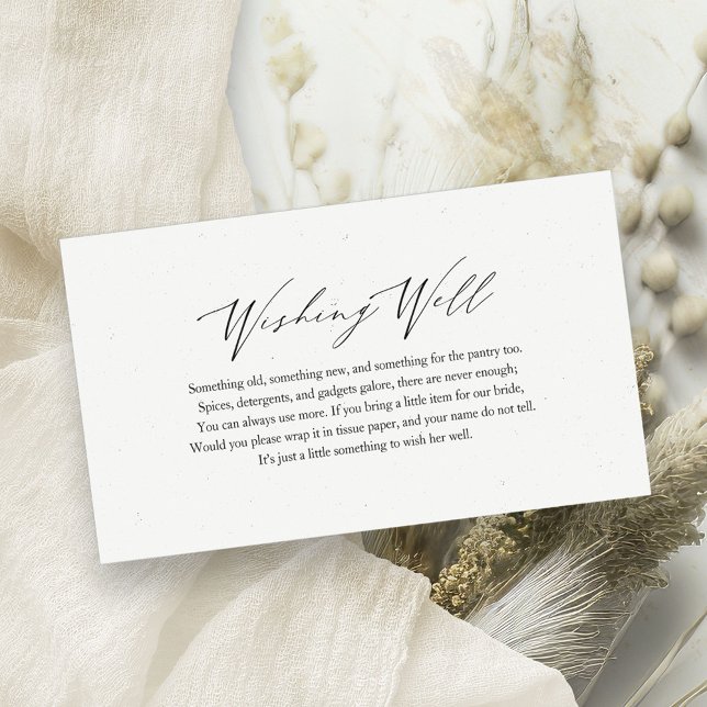 Minimalist Bridal Shower Wishing Well Insert (Creator Uploaded)