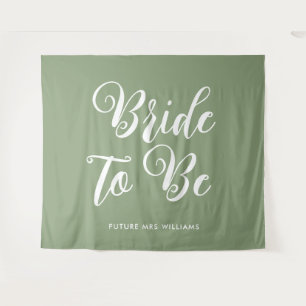 minimalist bride to be Bridal Shower Backdrop Tapestry