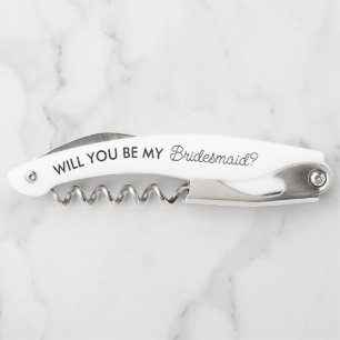 Minimalist Bridesmaid Proposal Gifts Corkscrew