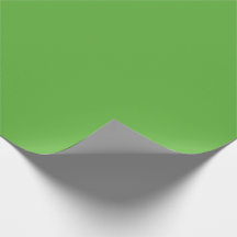 Minimalist bright solid Apple green Wrapping Paper