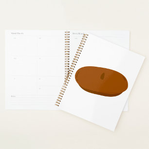 Minimalist Brown Beret French Hat Planner