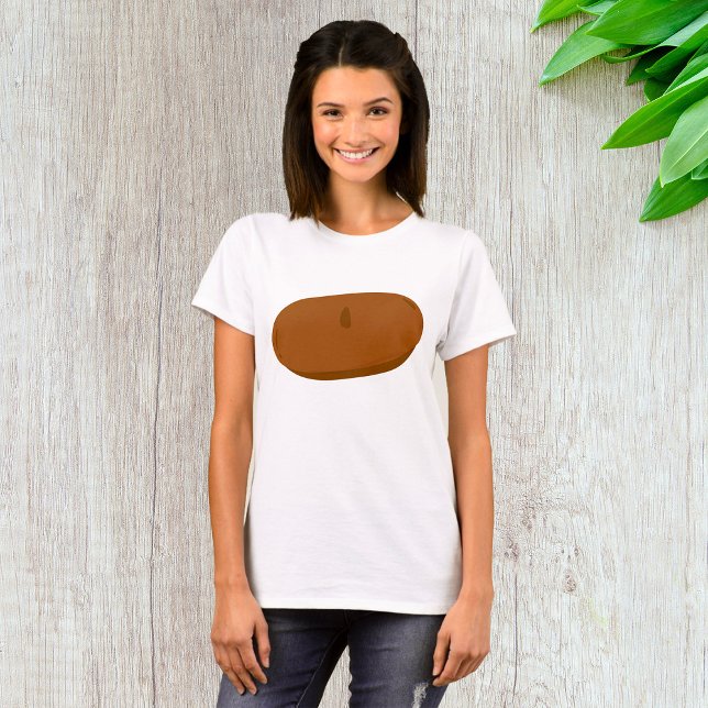 Minimalist Brown Beret French Hat  T-Shirt (Creator Uploaded)