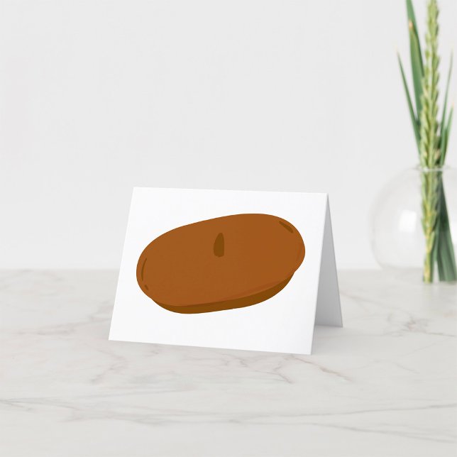 Minimalist Brown Beret French Hat  Thank You Card (Creator Uploaded)