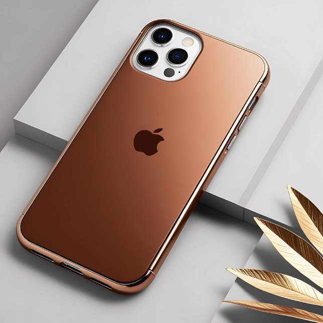 Minimalist Brown Leather Look iPhone Case (Creator Uploaded)