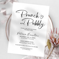 Minimalist Brunch And Bubbly Bridal Shower