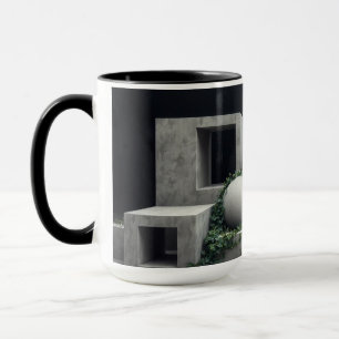 Minimalist Brutalist Botany Personalised Mug