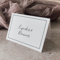 Minimalist Buffet Food Labels