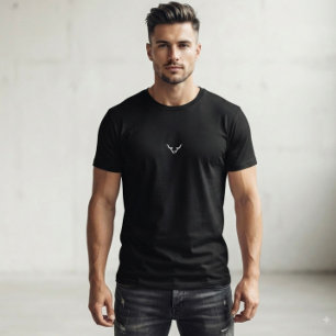 Minimalist Bull Symbol T-Shirt Modern Men’s Grap