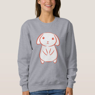 Minimalist Bunny Illustration Sweatshirt