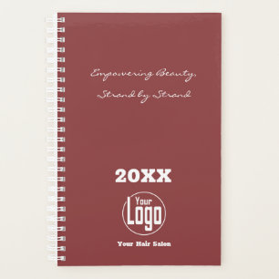 Minimalist Burgundy White Company Appointment Book Planner