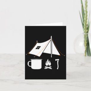 Minimalist Bushcraft Survival Camping Hiking Graph Card