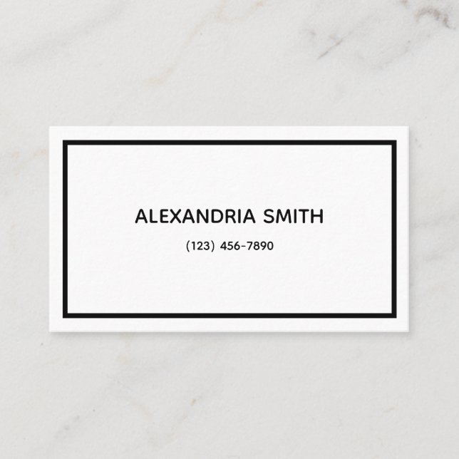 Minimalist Business Card (Front)