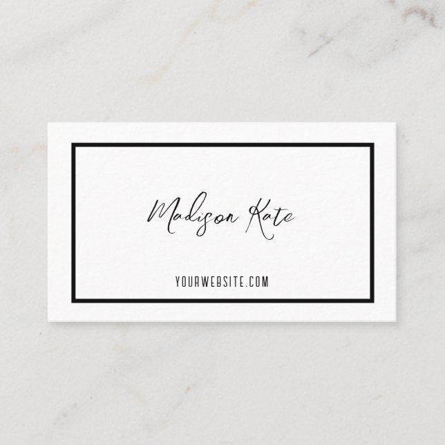 Minimalist Business Card (Front)