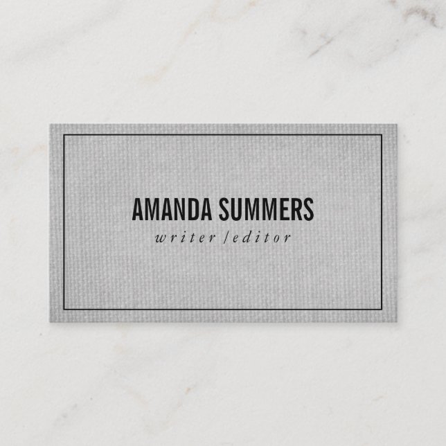 Minimalist Business Card (Front)
