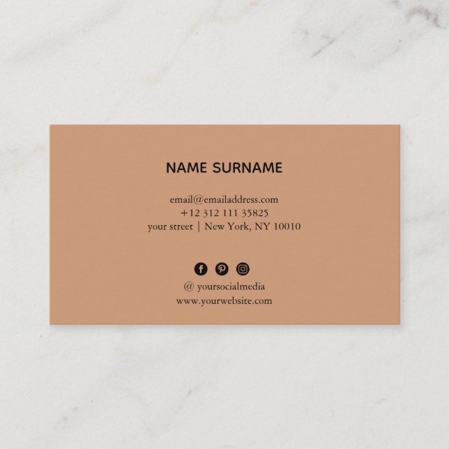 Minimalist Business Card (Front)