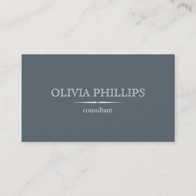 Minimalist business card (Front)