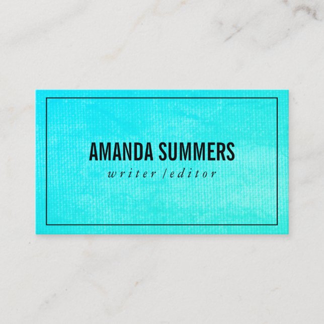 Minimalist Business Card (Front)