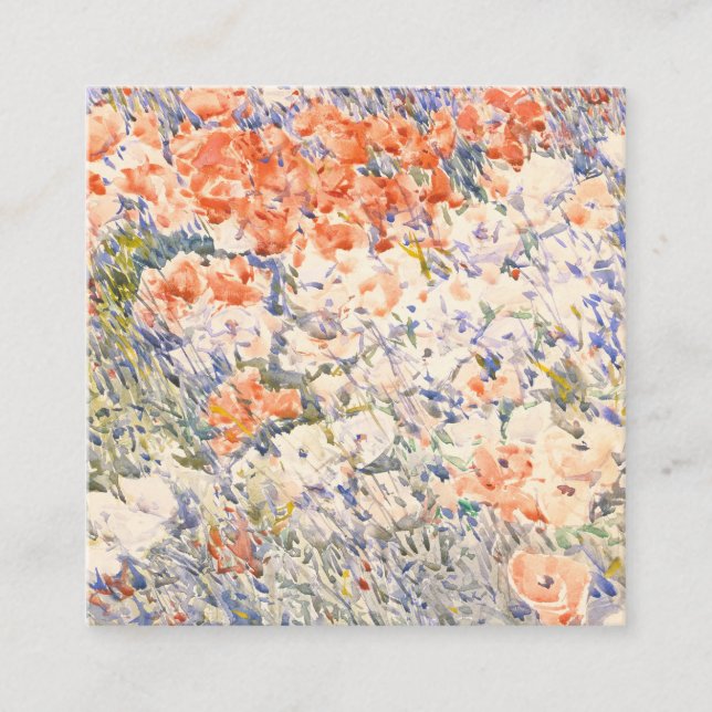 Minimalist Business Card, Floral Business Card (Front)