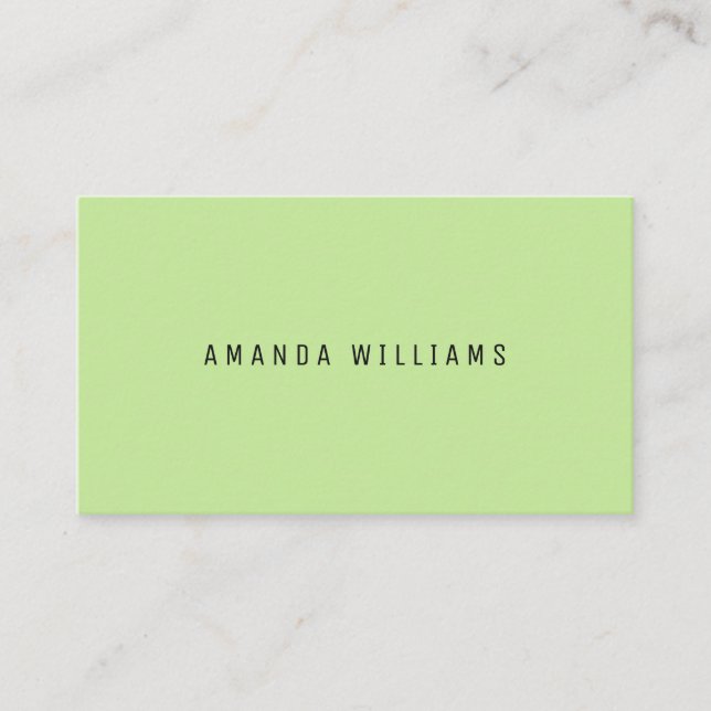 Minimalist Business Cards (Front)