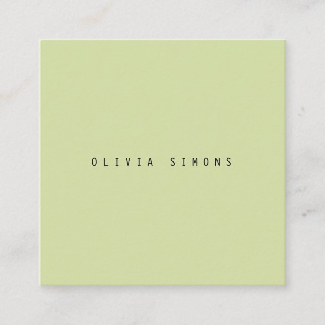 Minimalist Business Cards (Front)