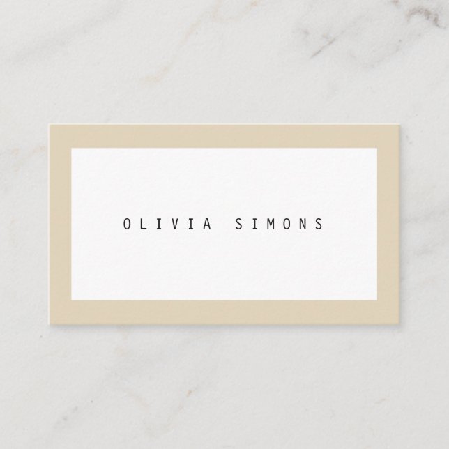 Minimalist Business Cards (Front)