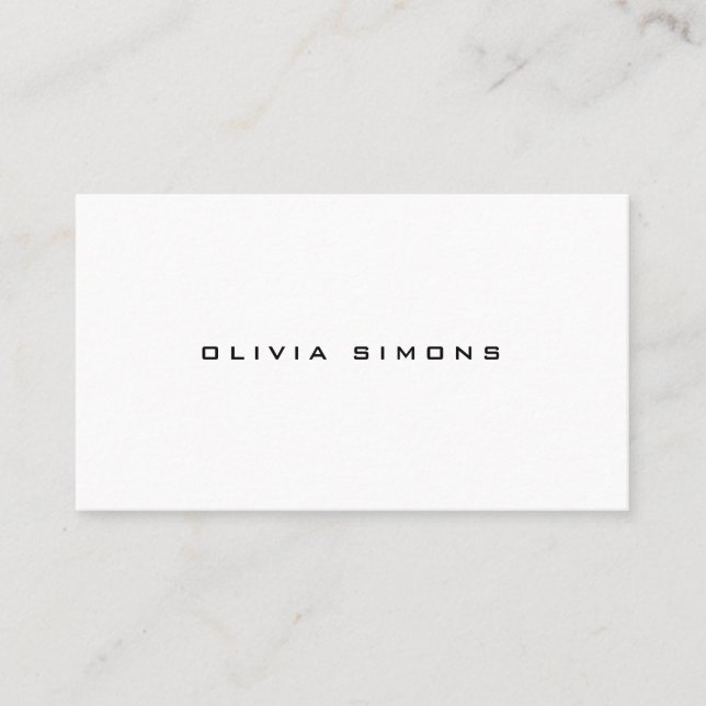 Minimalist Business Cards (Front)