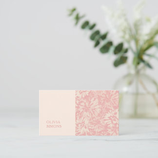 Minimalist Business Cards in boho floral style.
