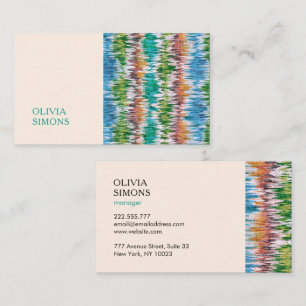 Minimalist Business Cards in boho style.