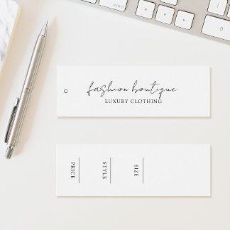 Minimalist Business Clothing Label Hang Tag