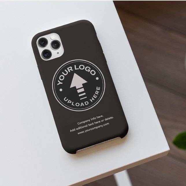 Minimalist Business Company Logo Black Case-Mate iPhone Case (Creator Uploaded)