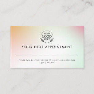 Minimalist Business Design with Custom Logo – Pro Appointment Card