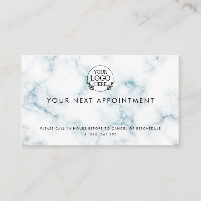 Minimalist Business Design with Custom Logo – Pro Appointment Card (Front)