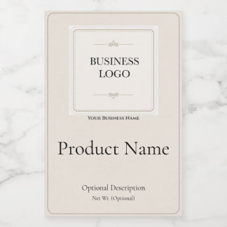 Minimalist Business Elegant Neutral Product Label