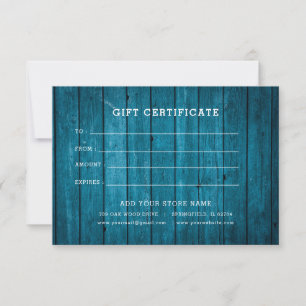 Minimalist Business Gift Certificate with Logo