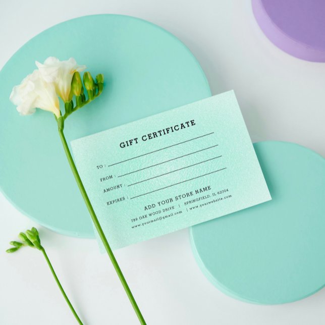 Minimalist Business Gift Certificate with Logo (Creator Uploaded)