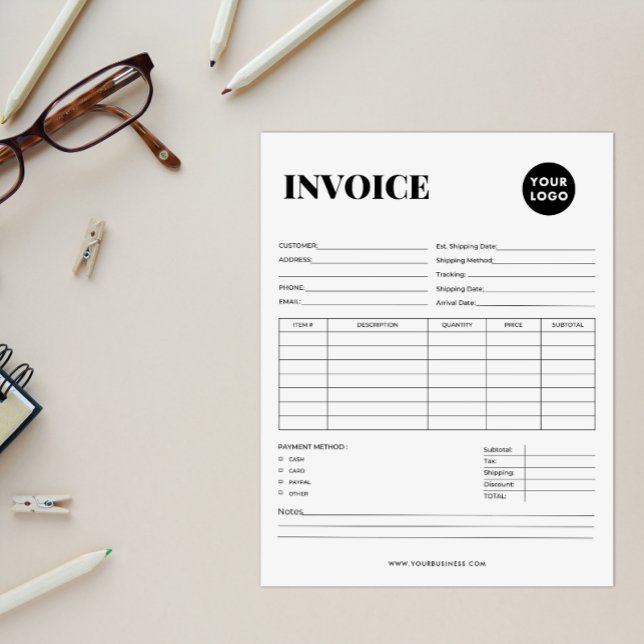 Minimalist Business Invoice Notepad (Creator Uploaded)