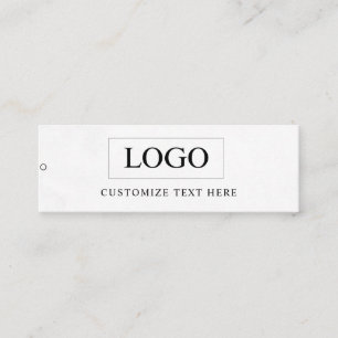 Minimalist Business Logo Clothing Label Hang Tag