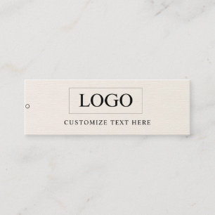 Minimalist Business Logo Clothing Label Hang Tag