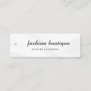 Minimalist Business Logo Clothing Label Hang Tag